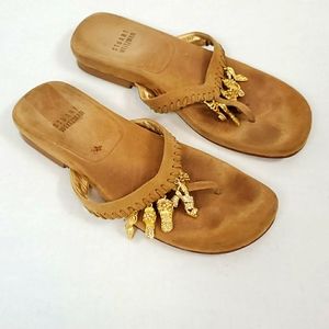 Stuart Weitzman sandals suede brown size 5